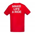 BMW Motorrad T-Shirt Make Life A Ride Ανδρικό Κόκκινο ΕΝΔΥΣΗ